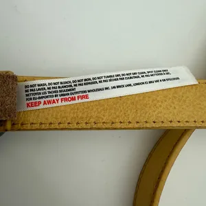 Free People Billie Leather Belt Yellow Size S/M Asymmetric Buckle Western NWOT thumbnail 5