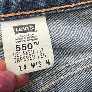 Vintage Y2K Levi’s 550 High Waisted Relaxed Fit Tapered Mom Jean 14 100% Cotton thumbnail 6
