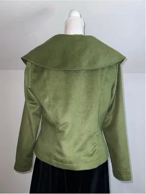 VTG COTTAGECORE Green Blazer Jacket Size M thumbnail 4