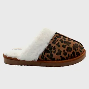 Volatile Microsuede with Faux Shearling Slipper Leopard Fluff 9 Brown thumbnail 2
