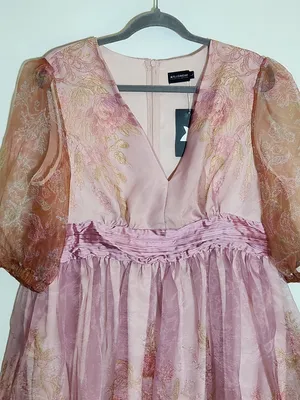 XPlusWear Womens Pink Floral Taffeta Cocktail Dress Size Large NWT Wedding Guest thumbnail 2