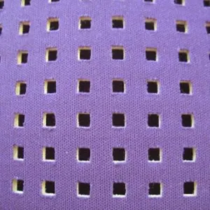 Joie Womens Purple Fit & Flare Perforated Scuba Mini Dress thumbnail 5