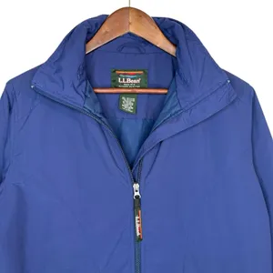 LL BEAN Womens Classic Full Zip Jacket Thinsulate Packable‎ Hood Size S Blue VTG thumbnail 2