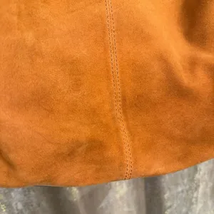Lucky Brand Adyn Brown Suede Leather Boho Hobo Slouchy Bag Purse thumbnail 7