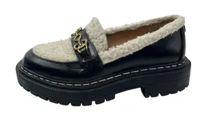 Circus By Sam Edelman Eileen Black Sherpa Slip On Chunky Platform Loafer Shoes 7 thumbnail 1