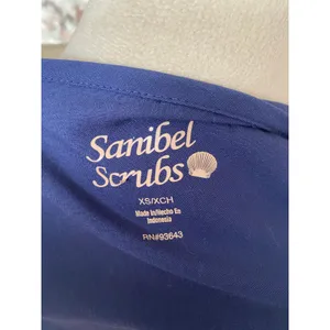 Sanibel Scrubs Navy Blue Button thumbnail 4