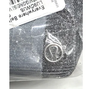 Lululemon Glitter Everywhere Nano Belt Bag Gray Silver Metallic NEW thumbnail 6