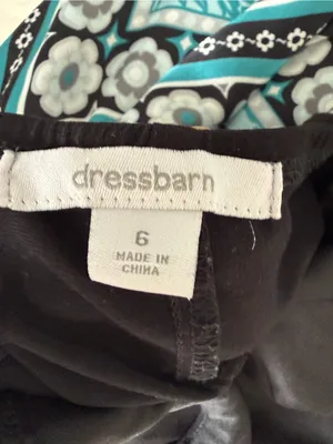 Dressbarn Size 6 Y2K Boho Halter Dress Teal Medallion Handkerchief Hem Ruched thumbnail 8