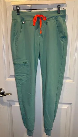 Figs Technical Collection Jade Green Zamora Jogger Scrub Pants Size XS thumbnail 1