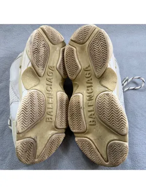 Balenciaga Triple S Women’s EU 37 US 7 White Cream Chunky Sneakers 524039 thumbnail 9