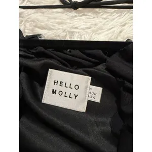Hello Molly Date at Nine Mesh Ruffle Long Sleeve Maxi Dress in Black Size 4 thumbnail 9