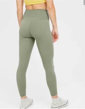 Green Smocked Leggings thumbnail 2
