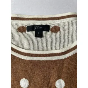 J. Crew Sweater Crew Neck Pullover Polka Dots S thumbnail 3