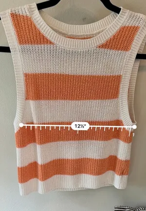 AE Striped Sweater Tank Top XS thumbnail 9