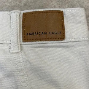 American Eagle Jeans Womens 0 Cream Wide Leg Boho Coastal Utility Front Seam thumbnail 5