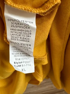 Shop Basic USA Dress Women’s Size XL Gold Mini Long Sleeve V-Neck NWOT thumbnail 5