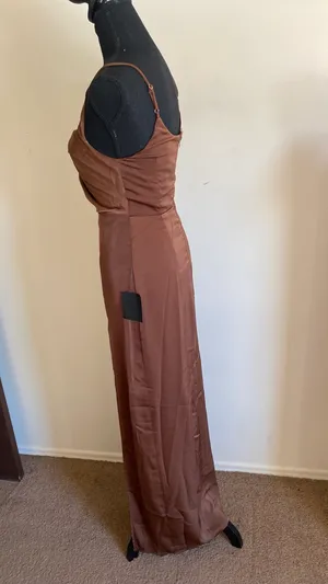 Lulus Brown Formal Brown Dress  thumbnail 4