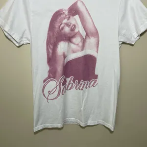 Sabrina Carpenter Graphic Tee White Size M thumbnail 4