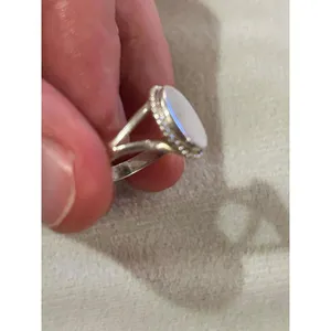 Ring band 925 sterling silver unique rare size 3.75 thumbnail 2