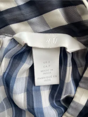 H&M Sheer High Neck Blouse, Size S thumbnail 3