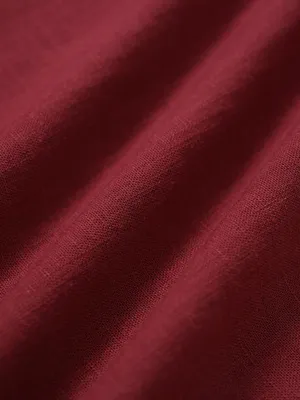 Berlook Wine Red V Neck Plaeted Beach Dress thumbnail 8