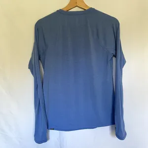 L.L.Bean‎ light blue long sleeved athletic top women's size XS workout shirt thumbnail 5