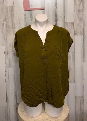 Rose & Olive green blouse size XL thumbnail 1