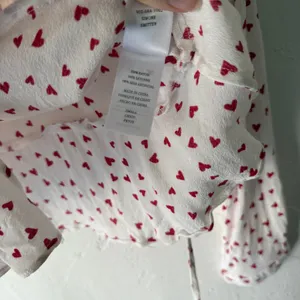 Rails‎ Small Wrap Top Simone Smitten Hearts White Blouse Coquette Style thumbnail 5
