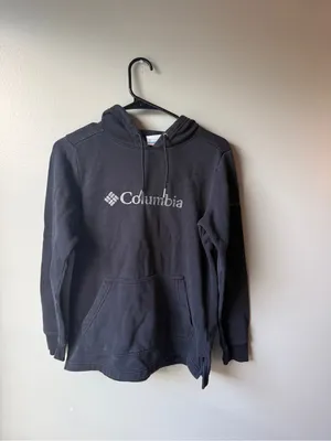 Columbia Black Logo Pullover Hoodie Women’s Size Small thumbnail 2