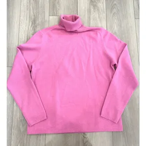 VTG Bloomingdales Sutton Studio Cashmere Turtleneck Sweater Bubblegum Pink M thumbnail 2