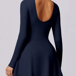 NWT Navy Long Sleeve Romper Blue thumbnail 7
