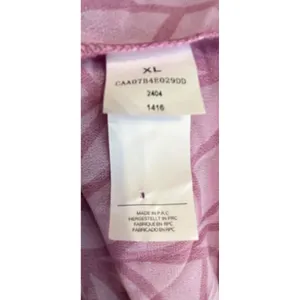 Cupshe‎ NWT Abstract Leaf Print Maxi Dress Maroon Pink V-Neck BeacH XL Boho thumbnail 7