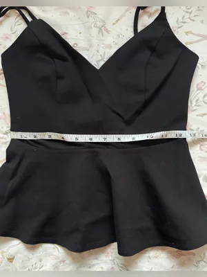 Lulus Keen Interest Black Mesh Peplum Top Size Medium M thumbnail 12