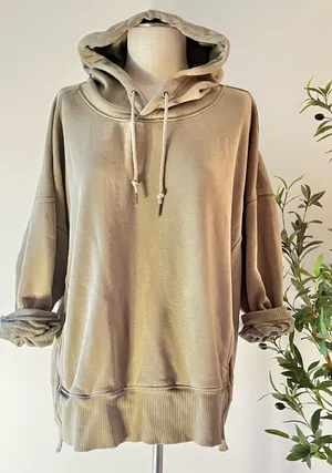 Free people Sprint to the finish line oversized Sweatshirt Embroidered Buti thumbnail 1