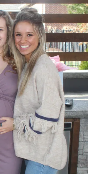 Tan Sweater With Ruffled Sleeves thumbnail 4