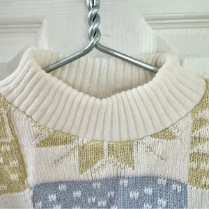 ✨ Vintage 90s SPUNKY “Winter Wonderland” Sparkle Thread Sweater Sz Medium (6) thumbnail 3