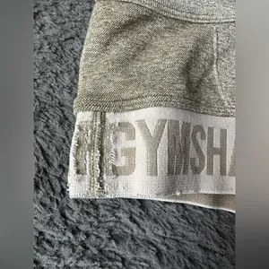 Gymshark Flex Sports Bra Greenish/Gray with Tan Band | Size M/L thumbnail 6