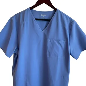 Scrubstar Women Scrub Top M Blue‎ Medical Uniform Nurse Workwear Dental Casual thumbnail 8