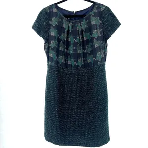 Talbots Tweed Dress Sz 16P Office Preppy Old Money Academia Mix Media Metallic thumbnail 14