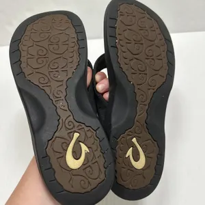 OluKai Ohana Shoes Womens Size 10 EU‎ 40 Black Flip Flop Sandals Comfort Casual thumbnail 8