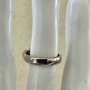 Unique Sterling Silver & 14K Gold Ring with Blue Faceted Stone thumbnail 2