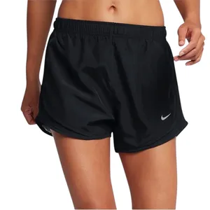 Nike Dri Fit Black Brief Lined Running Athletic Hidden Pocket Shorts Womens S thumbnail 2