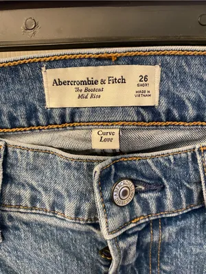 Abercrombie & Fitch Light Blue Bootcut Jeans thumbnail 8