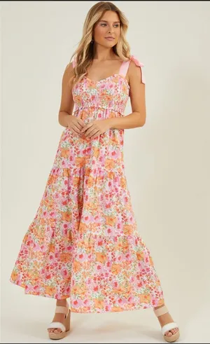 Altar'd State Addison Floral Maxi Dress thumbnail 1