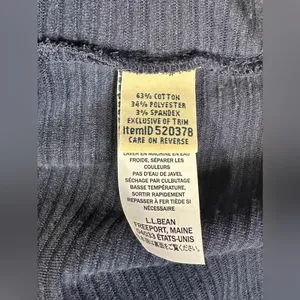 LL Bean Blue Loose Turtle Neck 3/4‎ Zip Up Kangaroo Pocket Ribbed Sweater XL thumbnail 12
