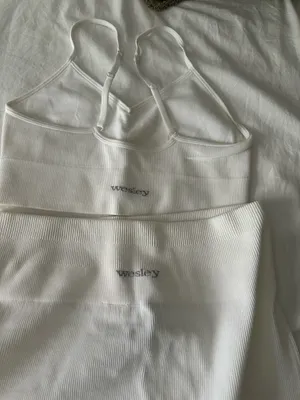 Wesley white workout set Size M/L thumbnail 5
