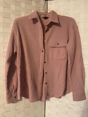 BUFFALO WAFFLE BUTTON-DOWN TOP WOMENS SIZE XS (Midday Rose) Country thumbnail 2
