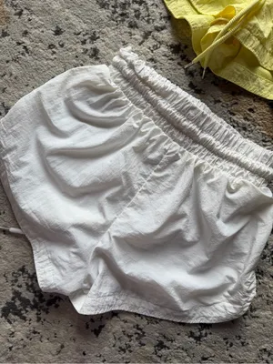 Forever 21 Yellow & White Elastic Waist Athletic Shorts Duo thumbnail 5