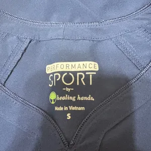 Healing Hands Performance Sport Scrubs Top S Navy Medical Nurse Utility Workwear thumbnail 4