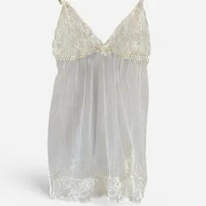 Y2K Angelic Coquette Frederick’s of Hollywood Lace Tulle Babydoll Cami – XL thumbnail 3